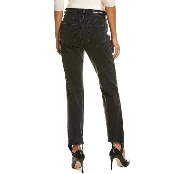 NWOT Favorite Daughter The Evelyn High-Rise Storm Slim Straight Jean - Stirrups - Picture 8 of 9